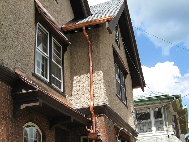 Custom Copper Gutter