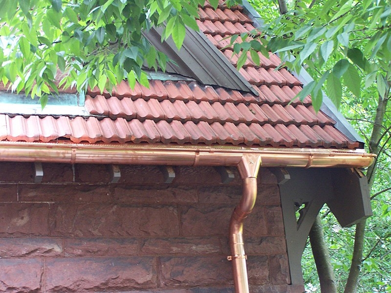 Copper Half Round Gutter