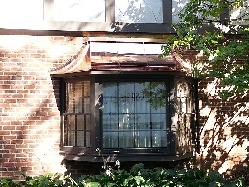 Copper Bay Window Roof