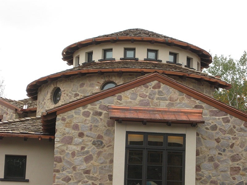 Radius Copper Half Round Gutter